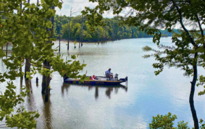 Crappie Dan, owner of DD Outdoors, fishing Jackson Lake in Elmore County, Alabama