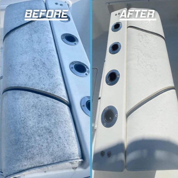 Before and After of Xanigo Marine's Mold and Mildew Preventer