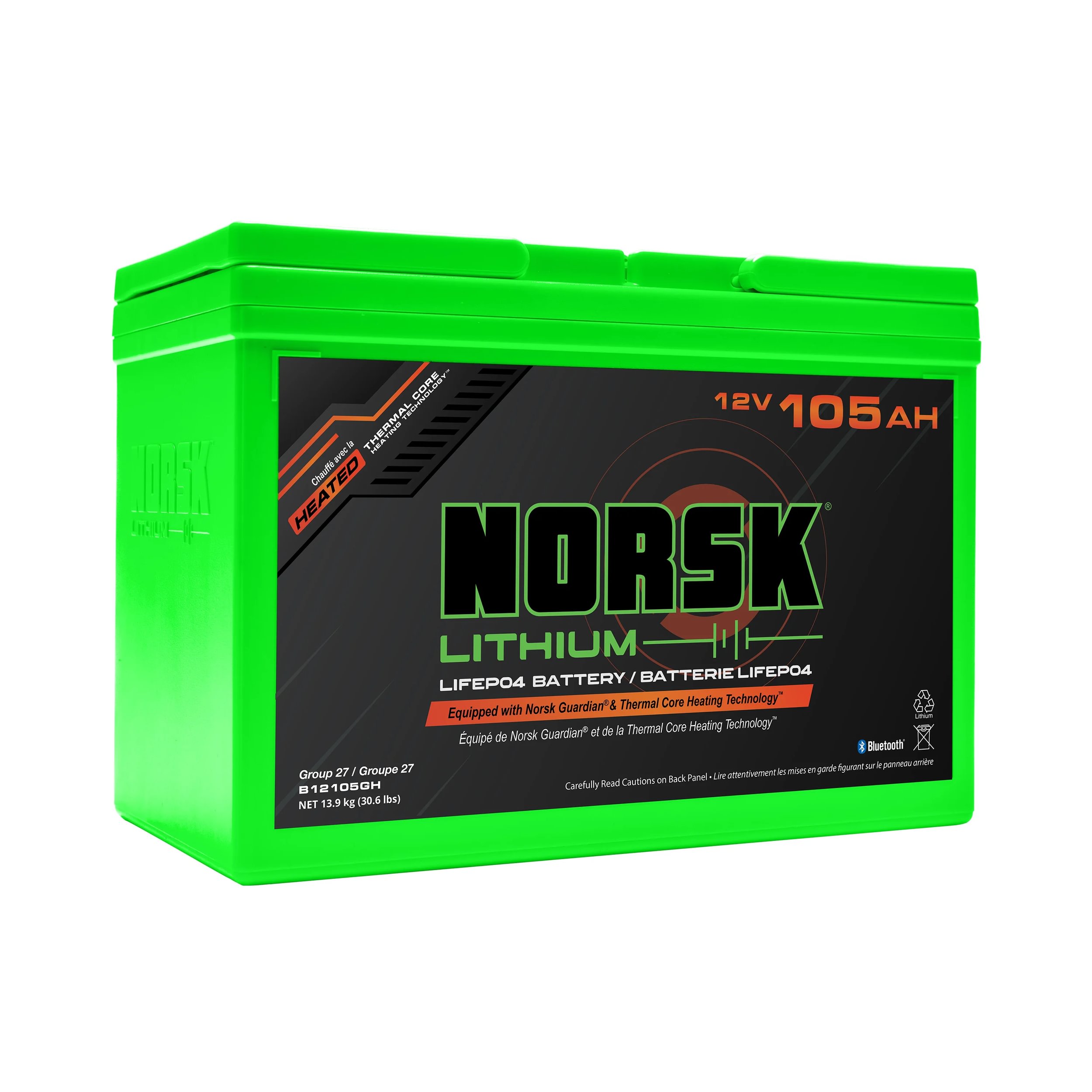 12V 105AH LIFEPO4 HEATED LITHIUM DEEP CYCLE BATTERY - Image 4