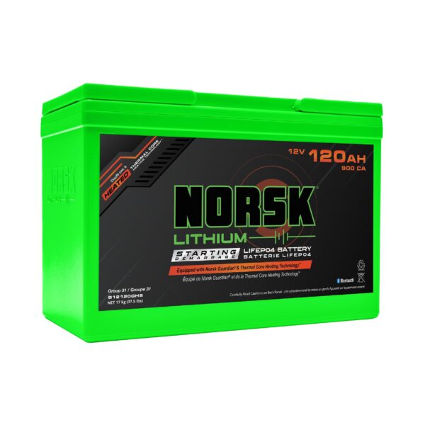12V 120AH Heated Lithium Cranking Battery – Norsk Lithium - Image 4